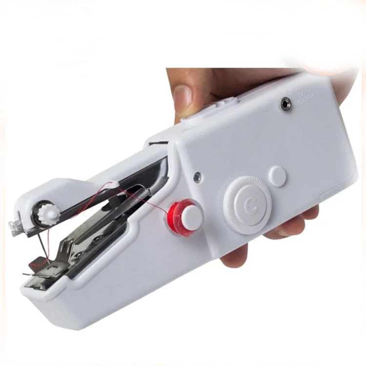 Mini Handheld Sewing Machine Manual Shoes Sack Portable Home for Sale Locking Button Hole Hand Operated Stitch Multifunction