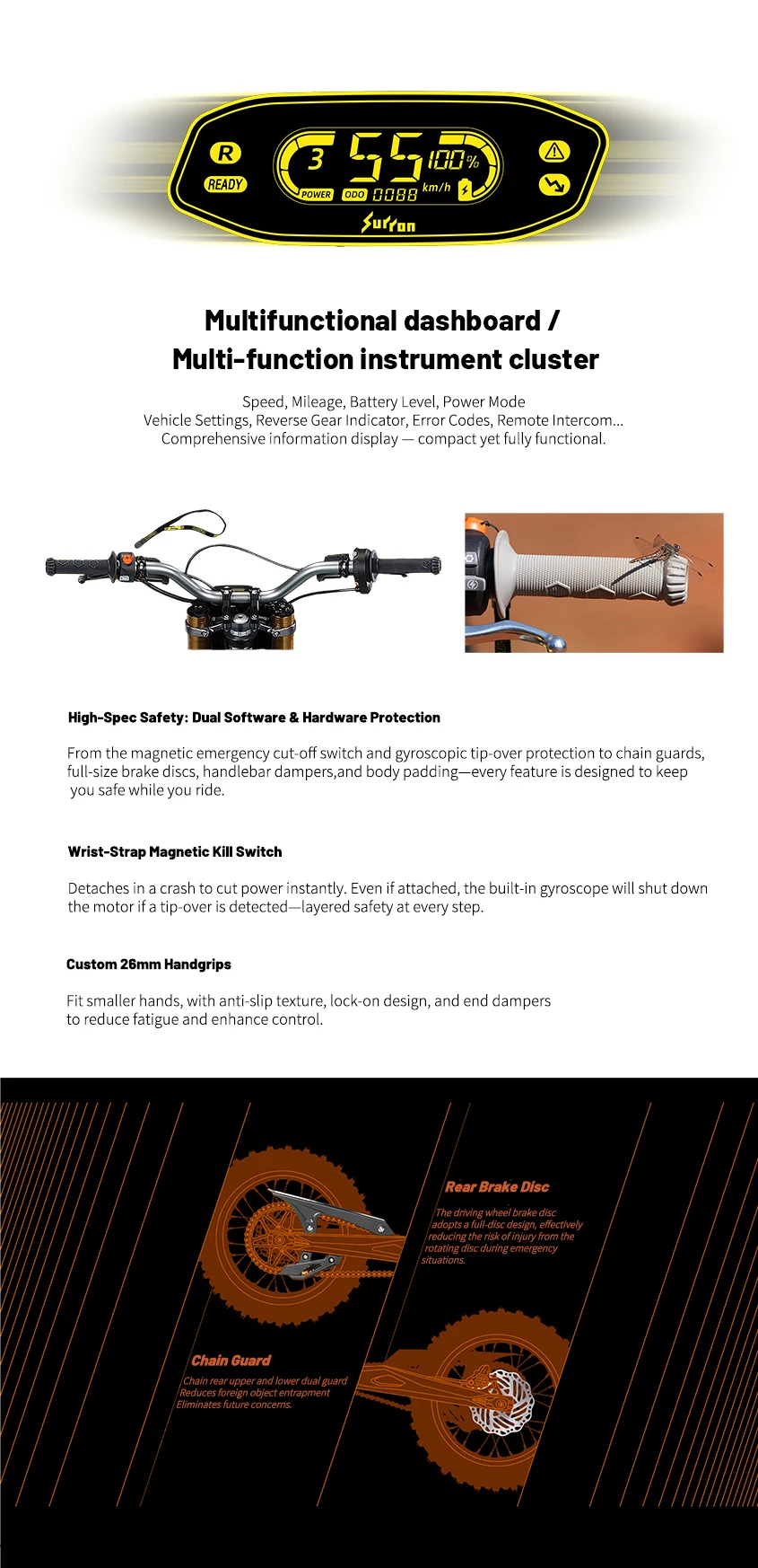 Good Surron Good Selling Sur Ron 5000w Electric Dirt Bike 50.4V Suron Hyper Bee ...