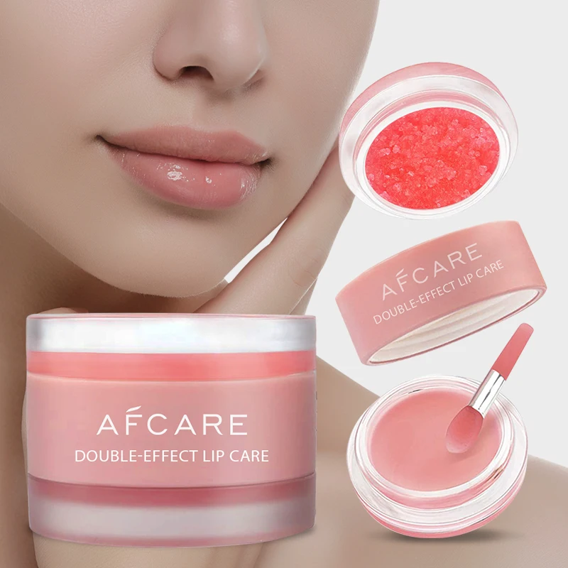 Whole Sales Natural Scrubs Lips Jar With Spoon Lightening Pink Lips