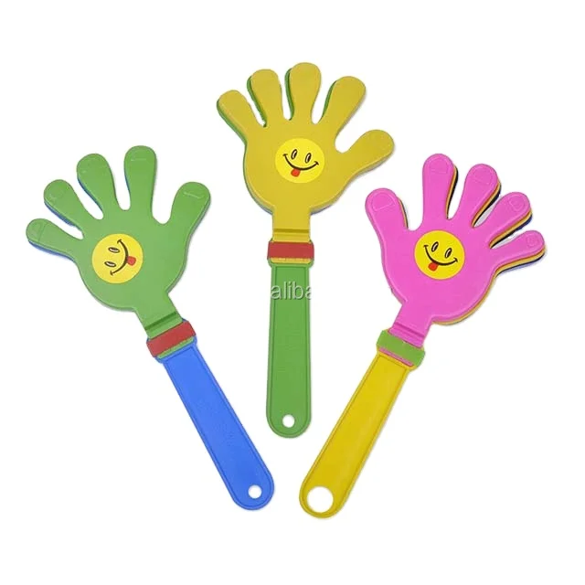 Бразильский пластиковый ручной Хлопушка пользовательский пластиковый ручной хлопушка для игр и рекламного логотипа