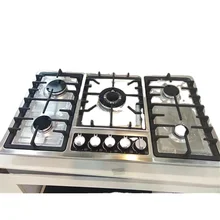 Kitchen appliance tempered glass built in gas stove price with 5 burner