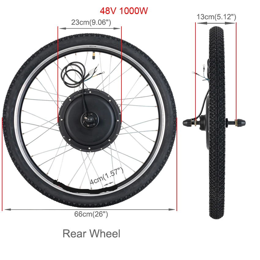 Cheap Electric Bike Kit 1000W Brushless Gearless Motor