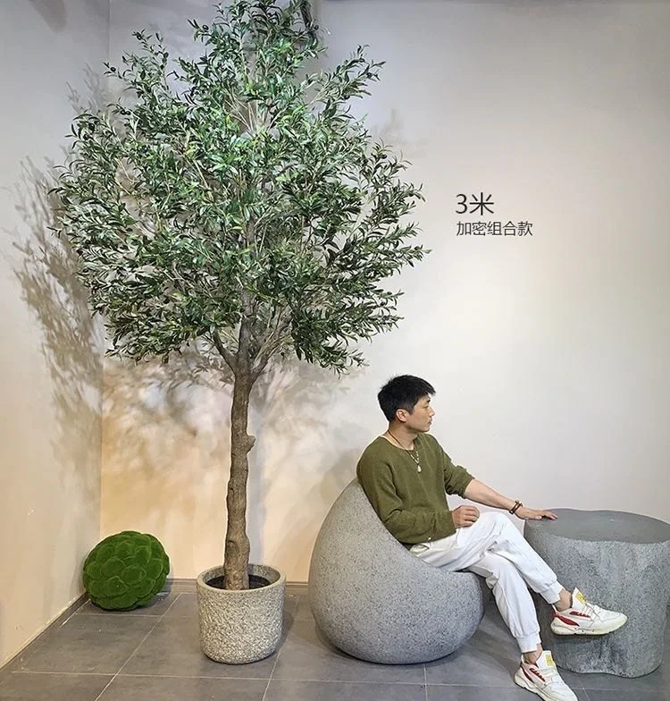 71ティーリーフ　大株 10ft Tall Fireproof Artificial Olive Tree For Wedding Decor