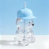 Bear cup-baseball cap shape-light sky blue