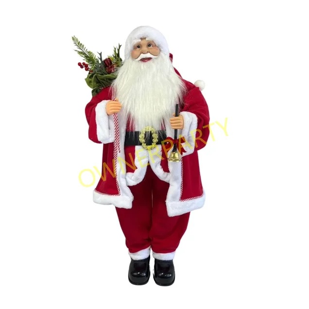 Animated Christmas Decorations - Santa Claus Plush Doll