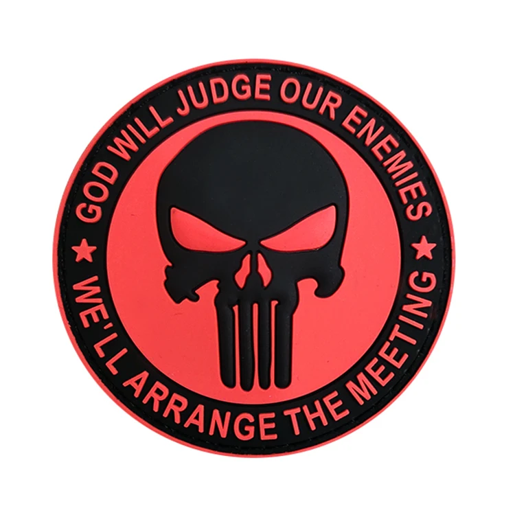 3D Patch Punisher Skull black, 3D Patch Punisher Skull black