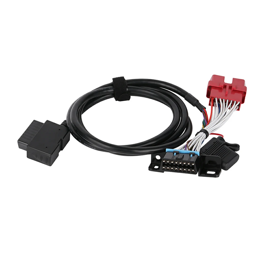 16Pin Male To Right Female With Fush Wire Harness OBD Y Cable With Fush Wire Harness For OBD2 Diagnostic Scanner Fault Code Read