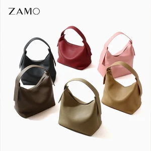 Custom logo 2026 New Woman Korean High Quality Vintage Black Natural Genuine Leather Handbags Women One Shoulder Bag