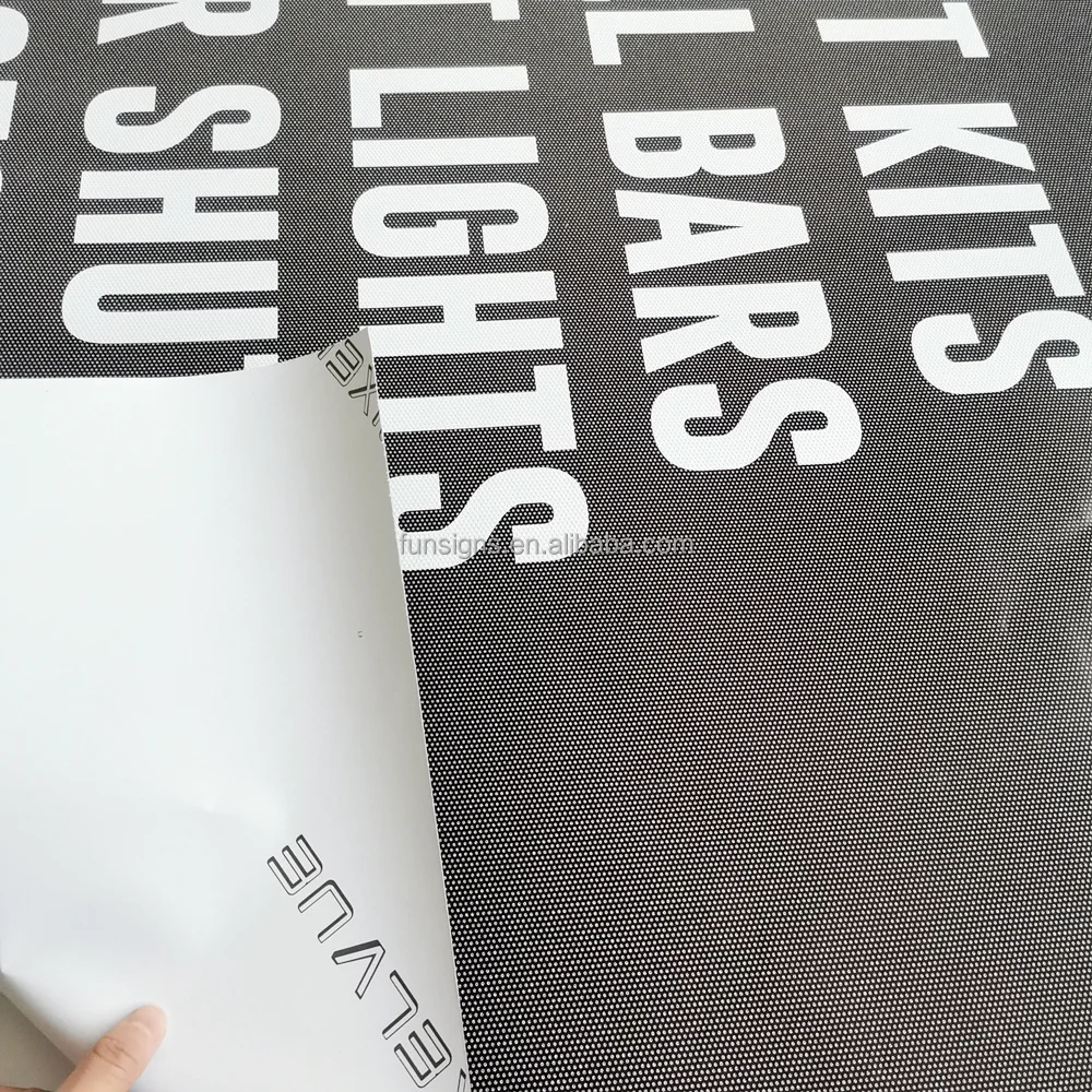 PVC Vinyl Sticker Glass Window Film One Way Vision Perforated Vinyl Graphic One Way Vision Sticker