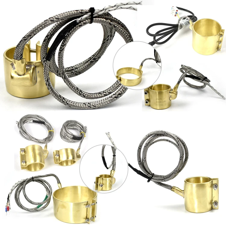 XIAOSHU 220 В 195 Вт 250 400 500 Электрический медный бочонок латунный нагревательный элемент для пластикового оборудования