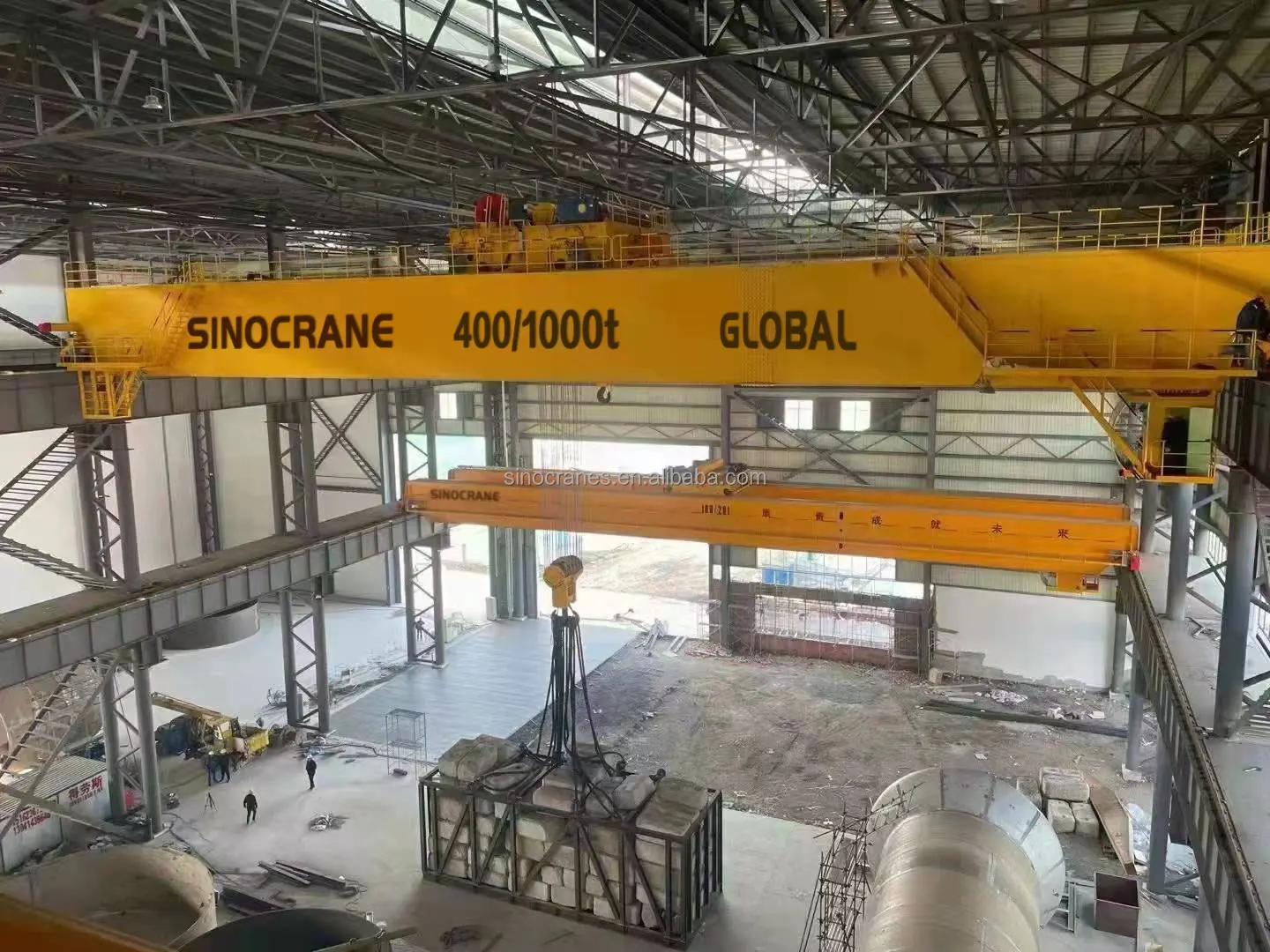 1-150 Ton Double Girder Overhead Crane For Foundry Casting Automatic ...