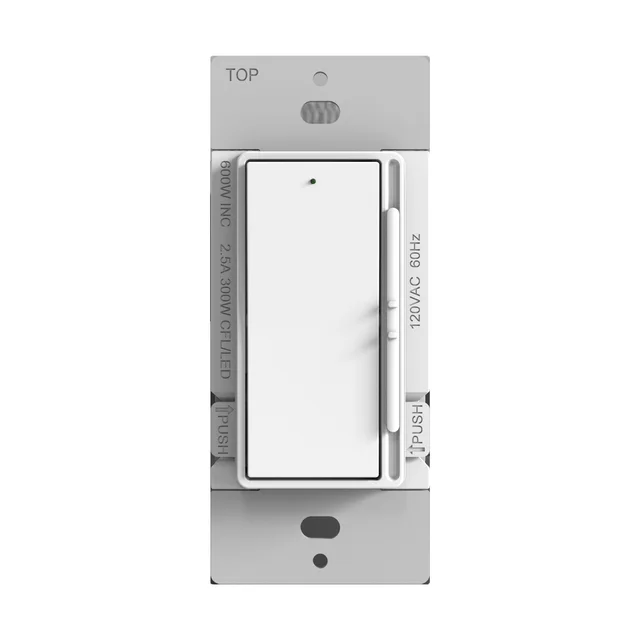 Decora Digital Dimmer White With Large Paddle Switch For Broader Dimming Ultra- Smooth Control