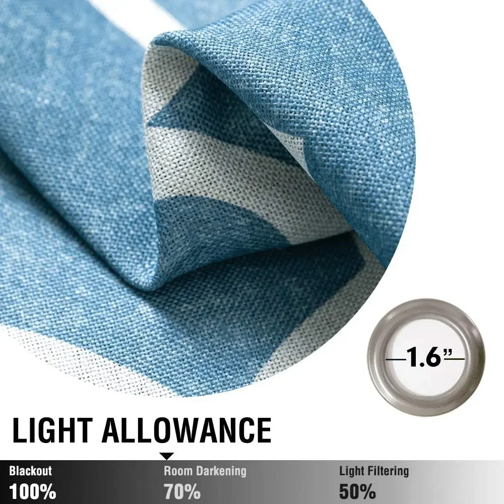 批发隔热棕榈树和小麦图案印花卧室遮光窗帘