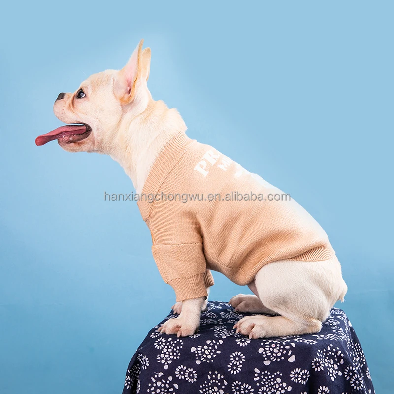 Dog Sweater Luxury Designer Dog Clothes Comfortable Warm French Bulldog