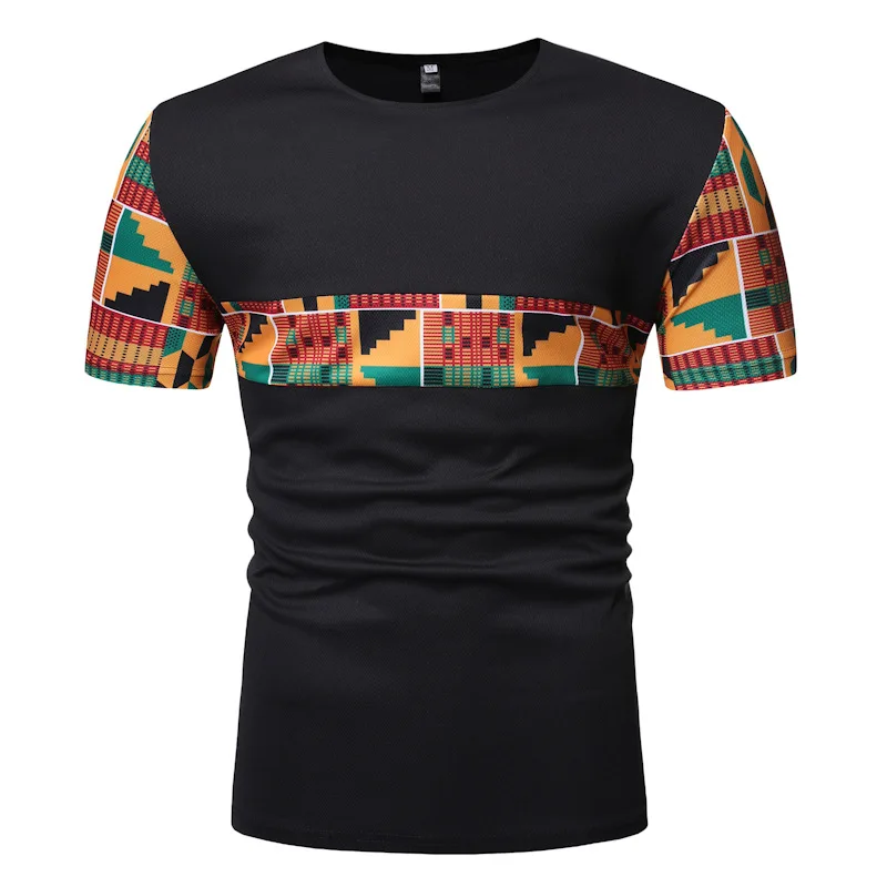 Tuta Uomo Estiva Dashiki Con Stampa 3D - T-shirt E Pantaloncini - Casual Etnico
