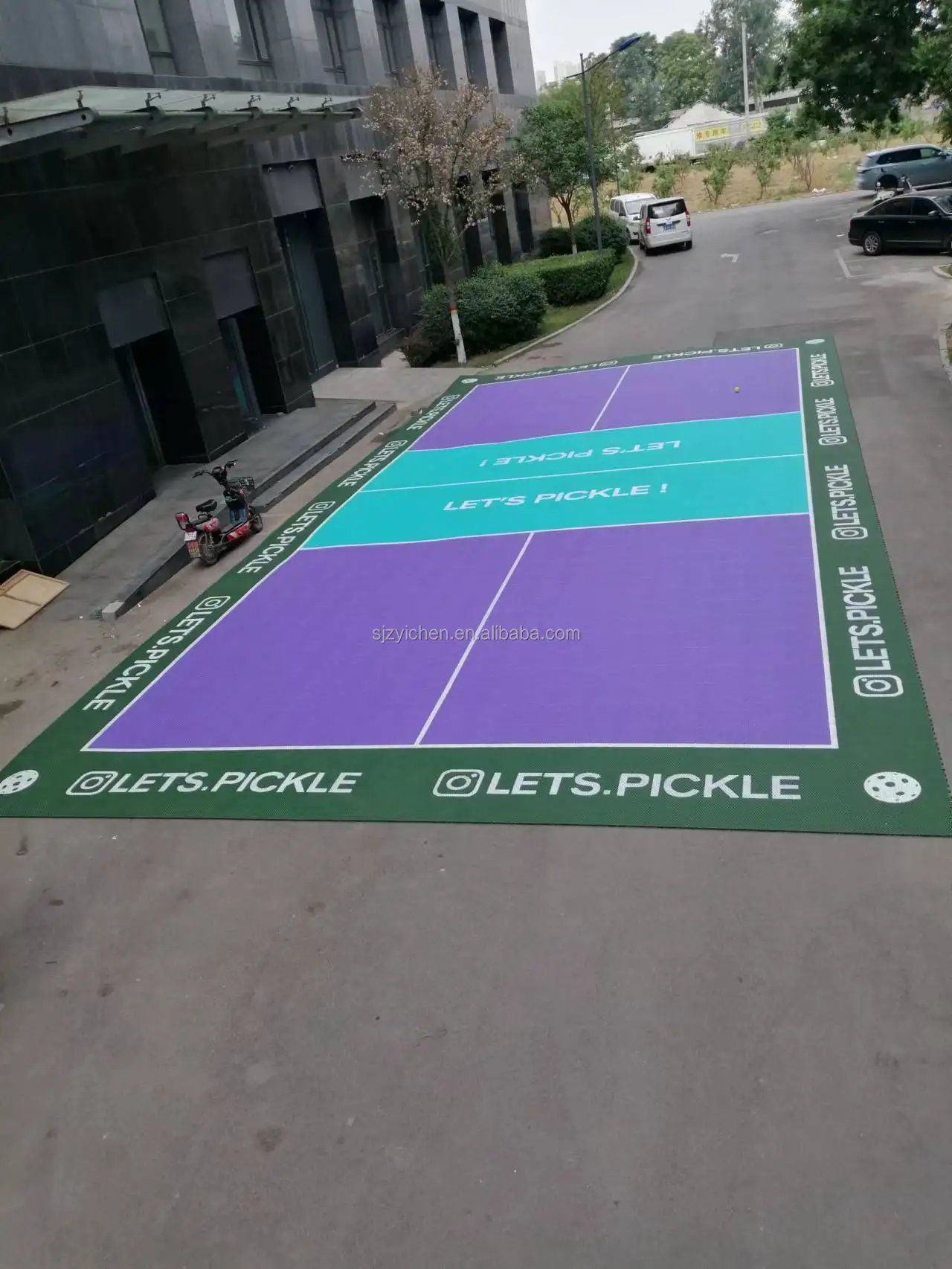 Outdoor Pickleball Court pp Interlocking Sports Flooring Multipurpose Court Sports Flooring