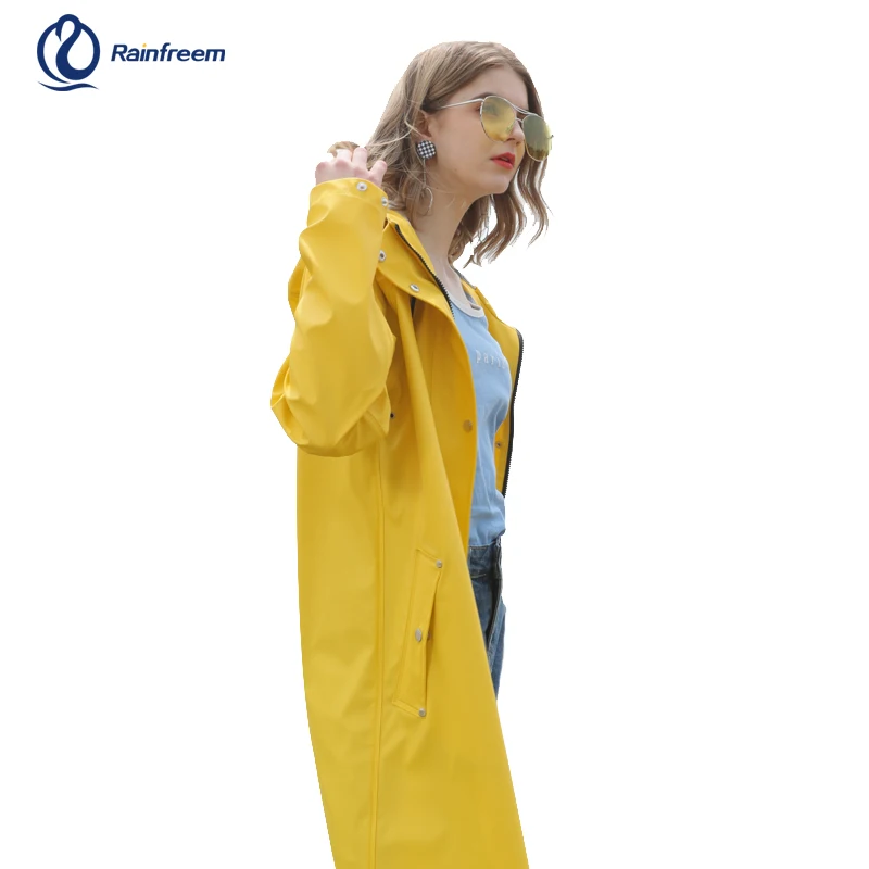 Yellow Raincoat Womens Lined Rain Mac Women Fashion Clothes