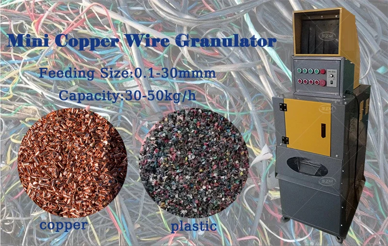 Mini Copper Wire Granulator Cable Recycling Machine Scrap Cable Wire