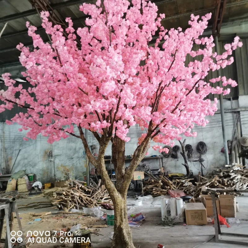 Большое искусственное зеленое фикусовое дерево высокое банское для декора