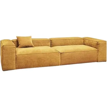 corduroy removable and washable fabric sofa for living room, modern minimalist sofa with compressible transport feature