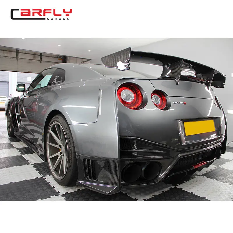 FRP + углеродного волокна задний бампер для GTR R35 бамперы GT-R тела