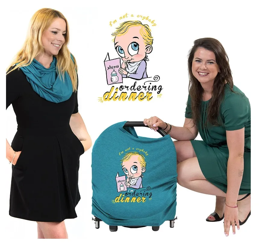 Stretchy Mum Udder Covers breastfeeding Nursing & Car Seat Covers