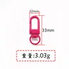 พวงกุญแจหัวเข็มขัดประตูสีโรสเรด MK33C2833mm วัสดุอัลลอย