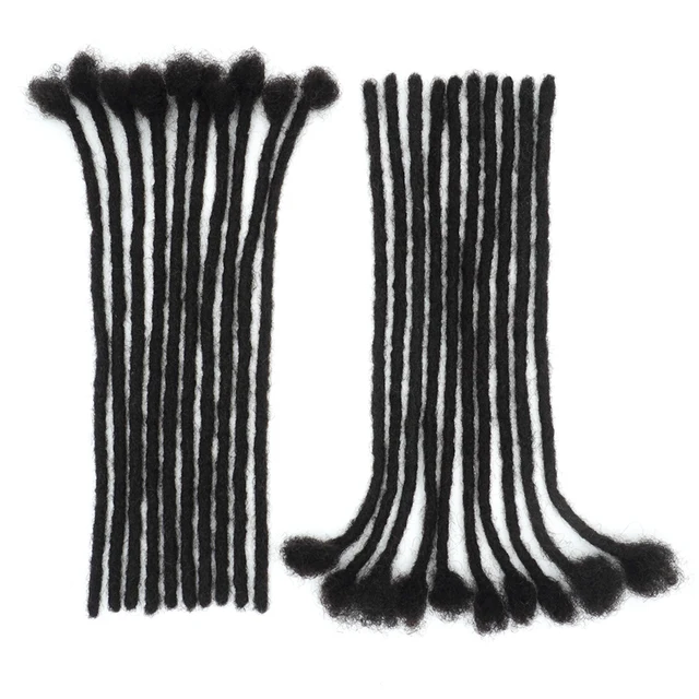 KAMA Afro 100% Human Remy Brazilian Hair Loc Crochet Dreadlocks Extensions for Black Women/Men