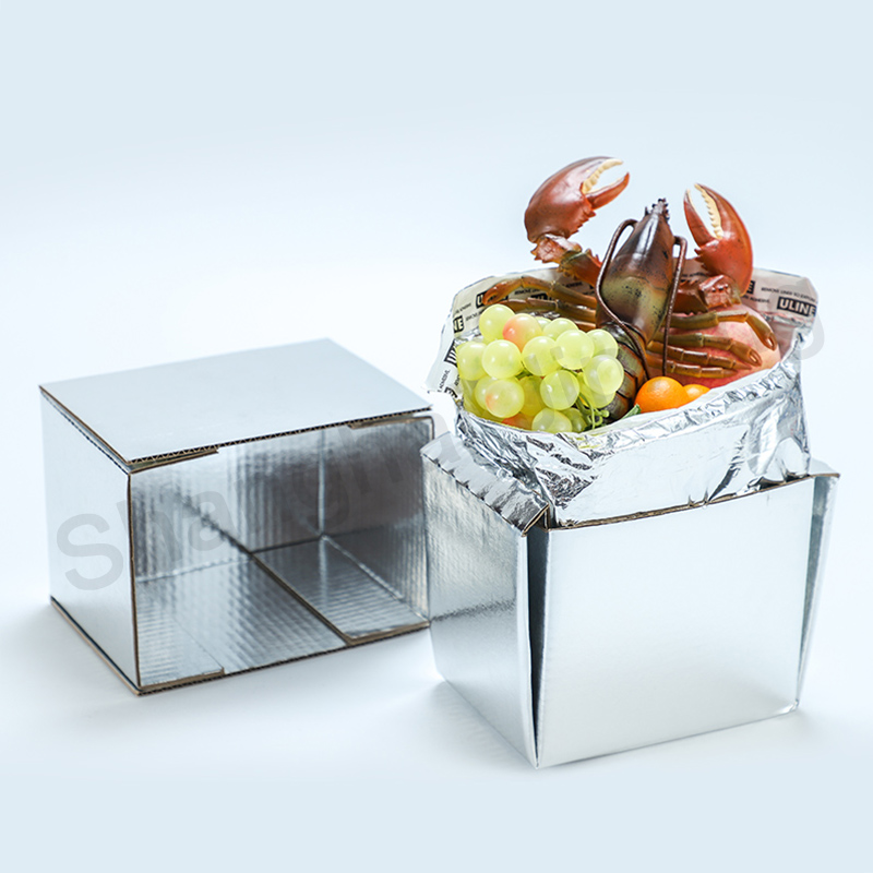 Коробка для холодного хранения, изолированная алюминиевая фольга, Гофрированная коробка для замороженных продуктов