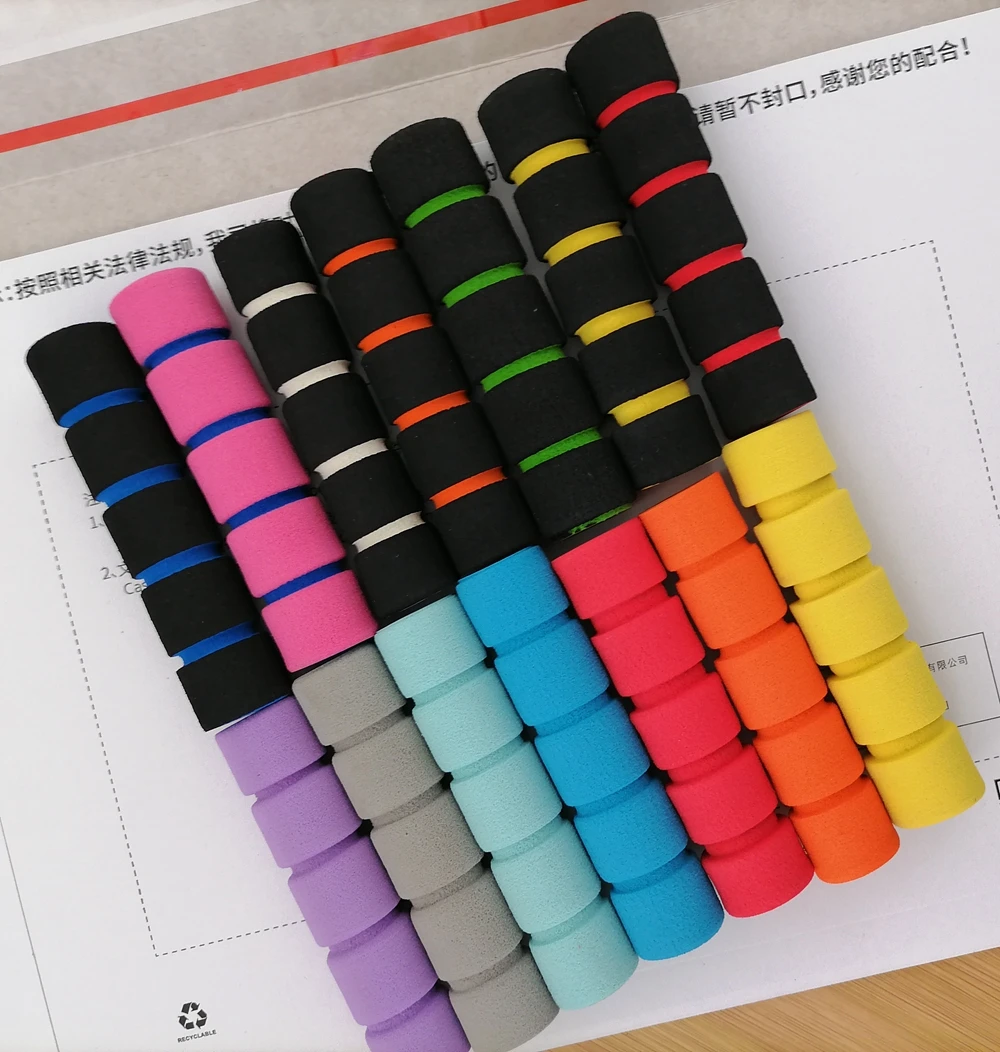 Factory Saudi Arabia Mixed Colors Foam Grip Glass Pipe Plastic Disposable Shisha Hose Hookah Hose