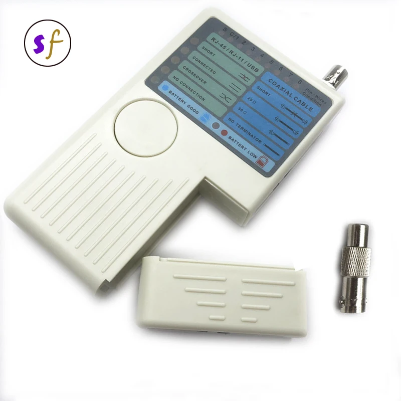 4 в 1, Многофункциональный тестер сетевых и кабельных кабелей RJ45/RJ11/USB/BNC