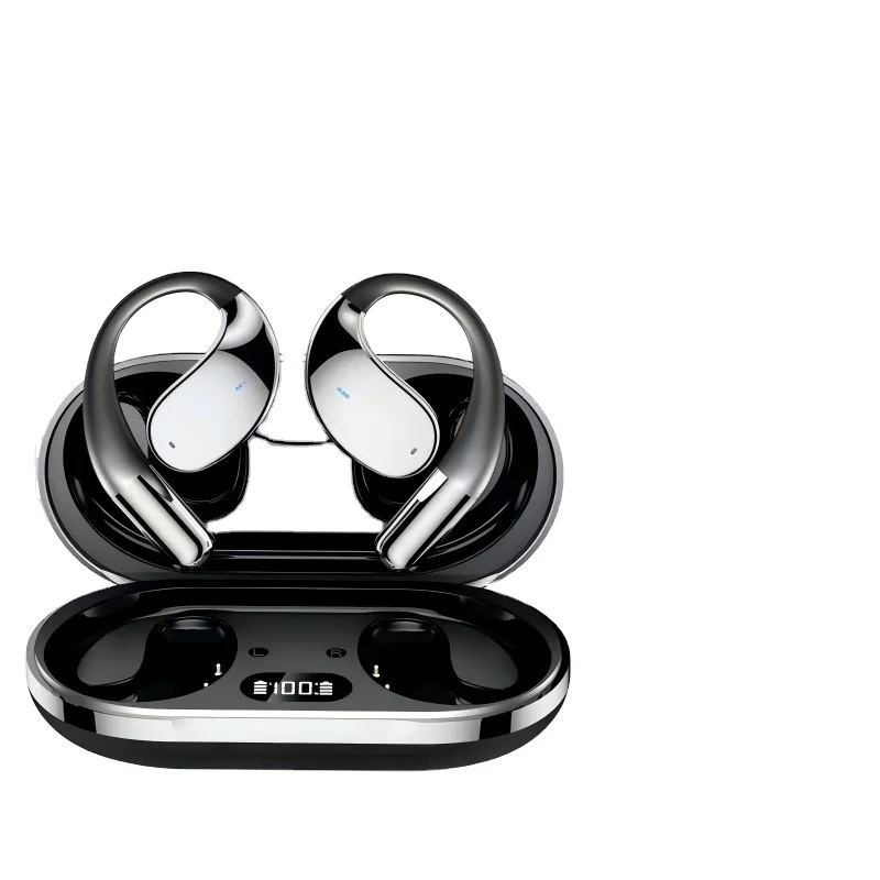 True Wireless Earphones Q39 AI Translation Earphone Real-Time Translator Ear Hook Noise Cancelling Earphone