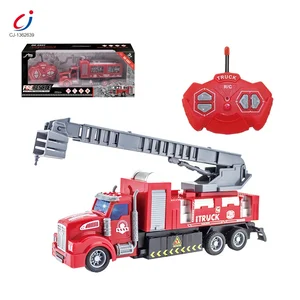 Hot Sale Plastic Children Cartoon Electric Engine Mini Toys Diecast Rc Fire Truck