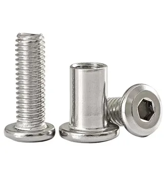 Bullone E Dado A Ve A Testa Piatta Con Esagono Incassato Con - Foto 3