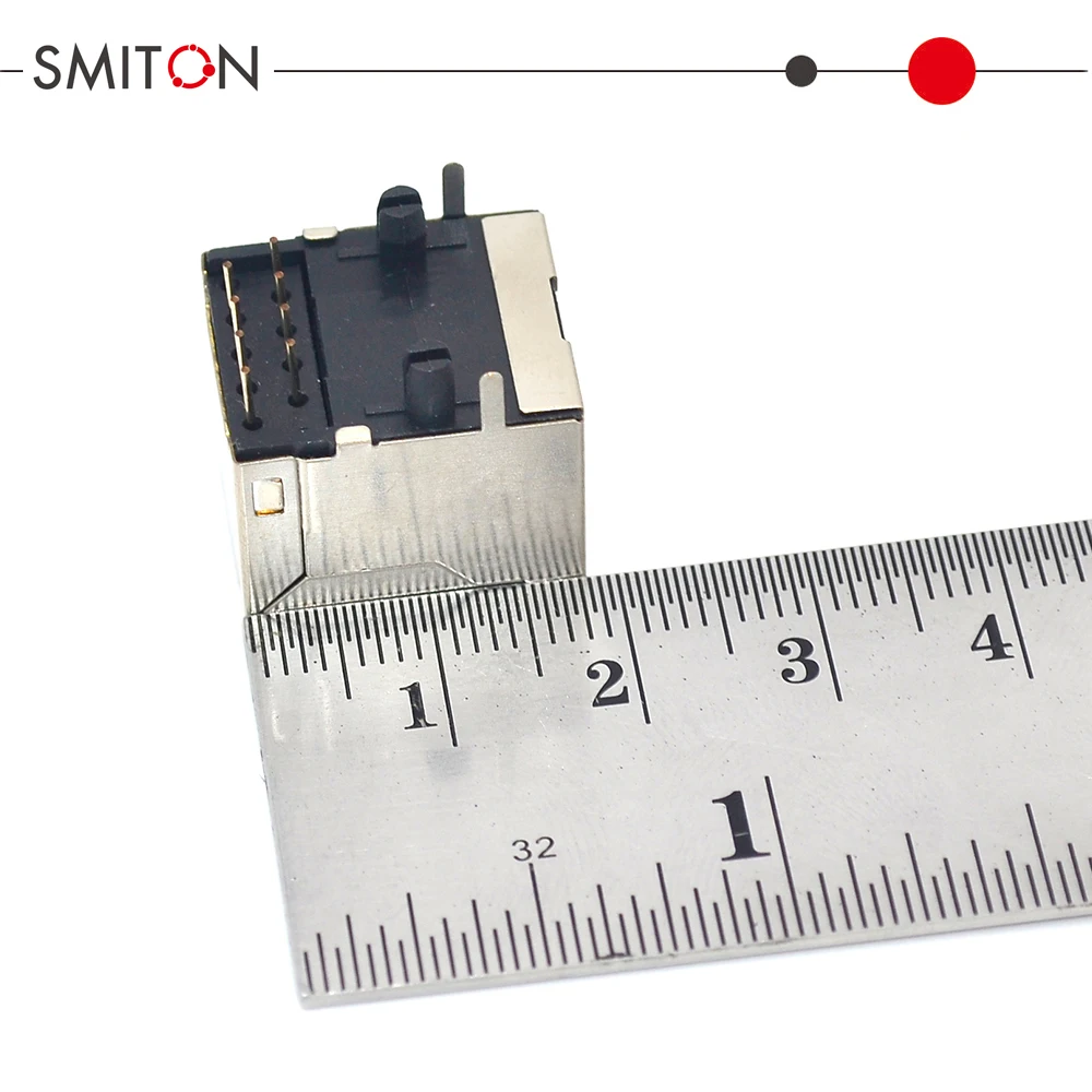 Rj45 Modular Network Connector Pcb Jack 8p Lan Connector - Buy Pcb Jack ...