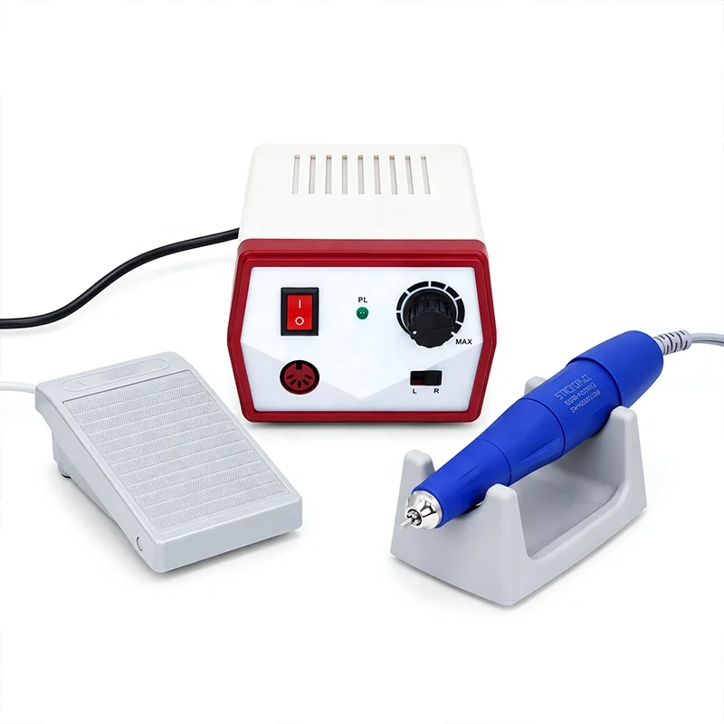 2086 Nail Drill Machine Strong 204 Micro Motor 40000 RPM  Handpiece 105L Portable Electric Brushed Micromotor