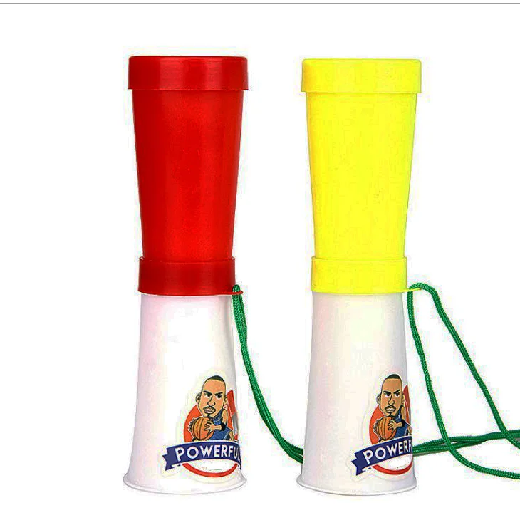 Детские игрушки пластиковая труба футбольный матч рога/труба для