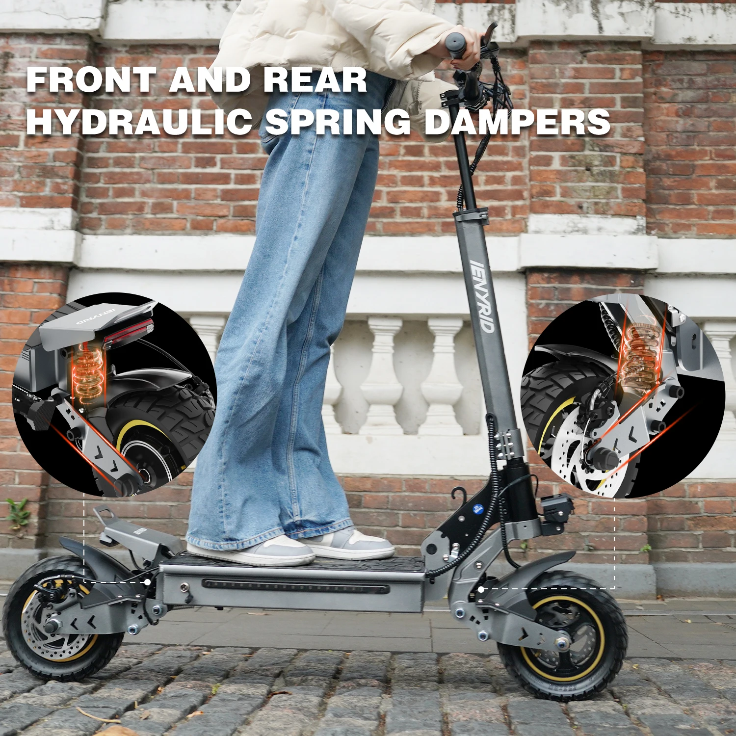 Wholesale 48V 15Ah iENYRID S1 High-Speed Off-Road Electric Scooter for Adults EU/UK/USA Warehouse Dropshipping