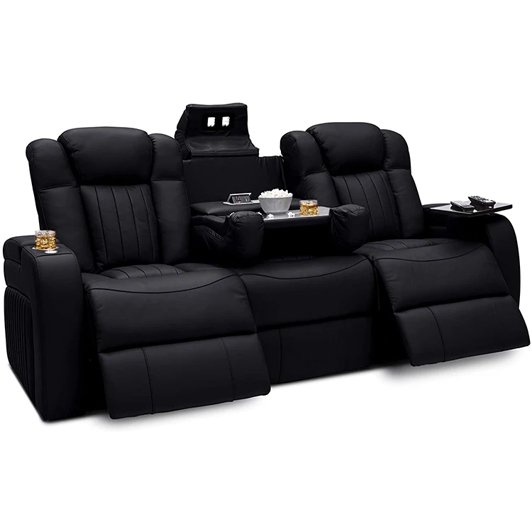 Louis Donne Sofa Set Furniture Leather Electric Recliner Modern Living