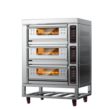 Hot Selling Bread Stone Pizza Rotisserie Chicken Gas Oven