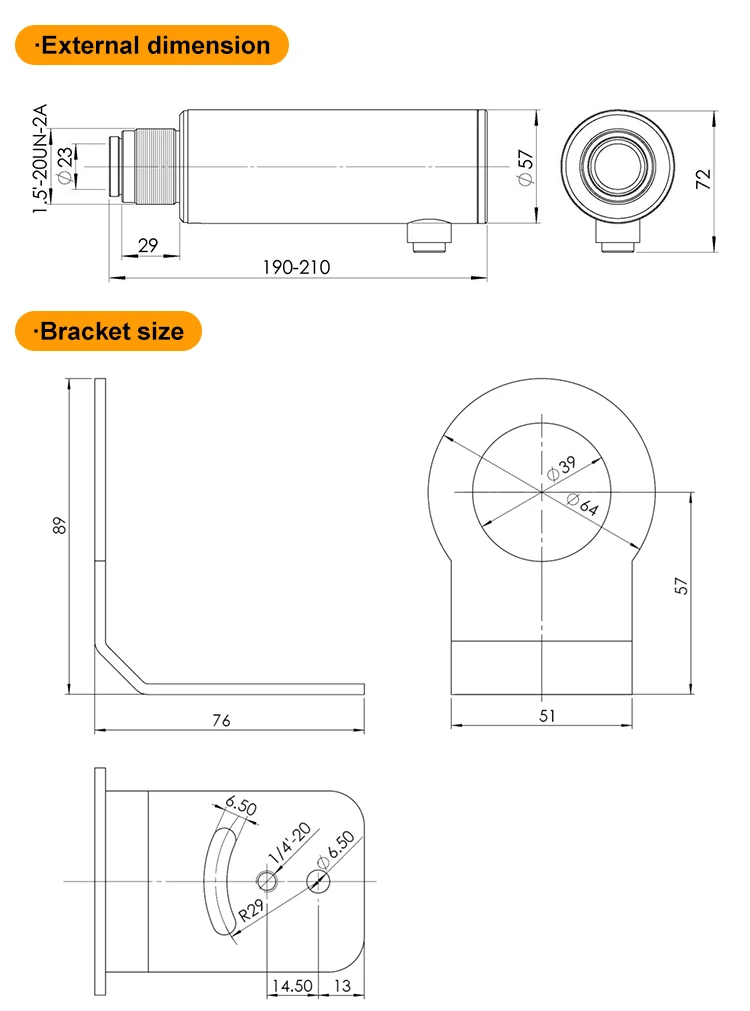 KASINTON JSD-2S260A 900~2600℃ 4-20mA Non Contact Infrared Temperature Sensor Infrared Temperature Sensor Steel details