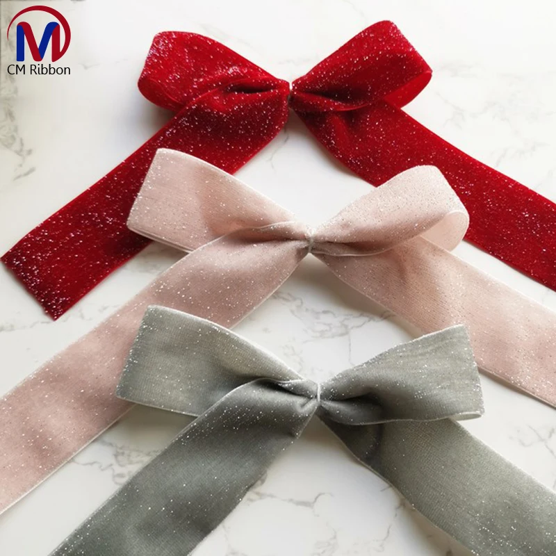 buy velvet christmas ribbon bow,decorative white velvet bow