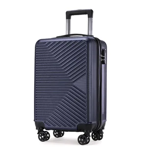 3-Piece Lightweight Hard Shell ABS Luggage Set Double Spinner Wheels Expandable Rolling Travel Suitcases Lock Aluminum Material