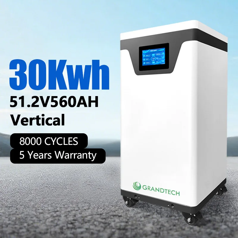 Kvalitets A LiFePO4-batteri 51,2V 280Ah 15kWh LiFePO4 Vægmonteret 30kWh-716,8kWh Kapacitet til Hjem, RV Strøm & Off-Grid Hytter