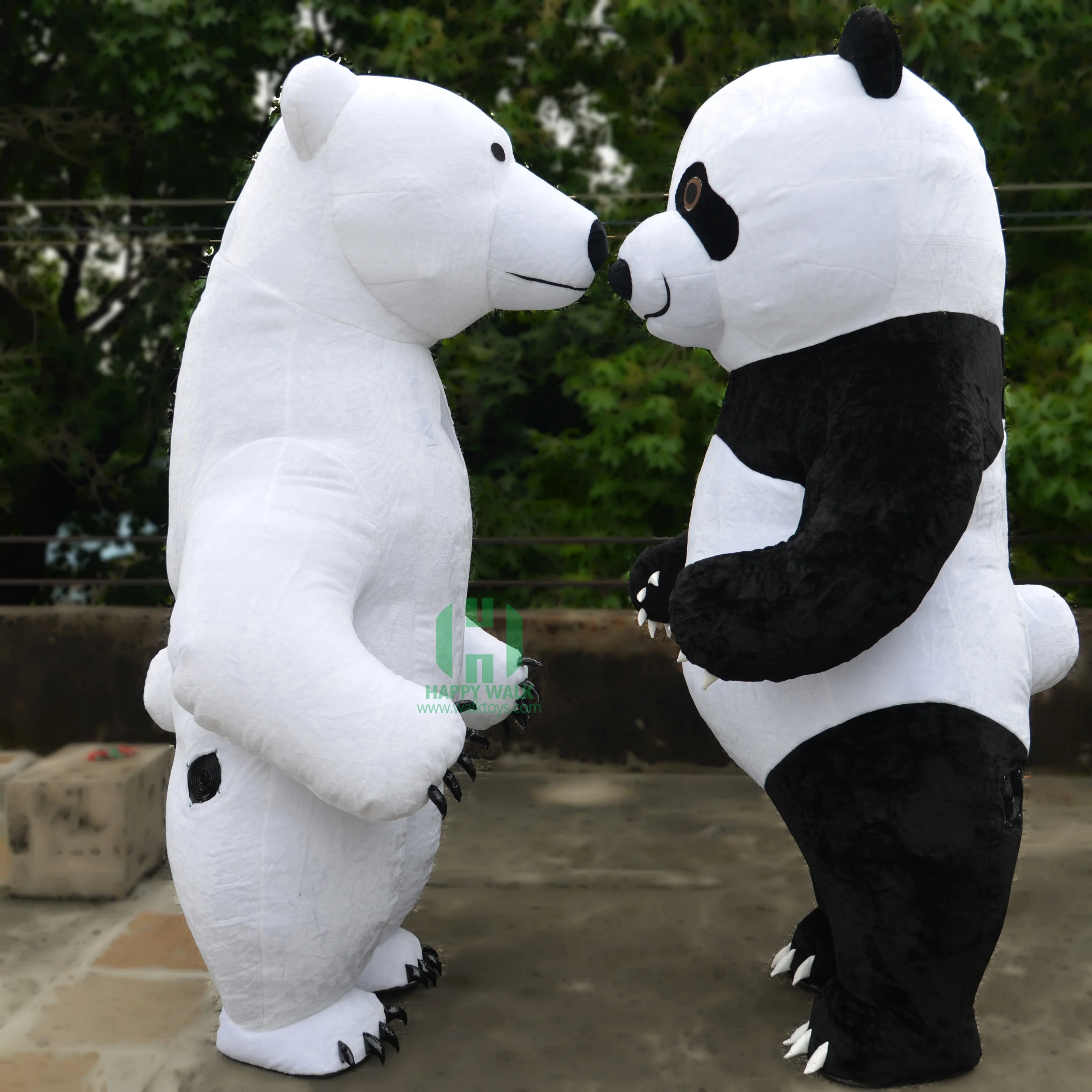 Urso Panda Mascote Traje Adulto Personagem Mascote Personagem Dos