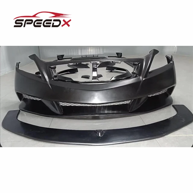 For Infiniti G37 Coupe LB Wide Front Bumper Body Kit G37 Coupe Carbon Wide Front Bumper Front Lip