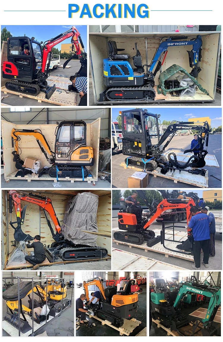 FREE SHIPPING Kubota Engine Excavator China Compact New Mini Excavators ...