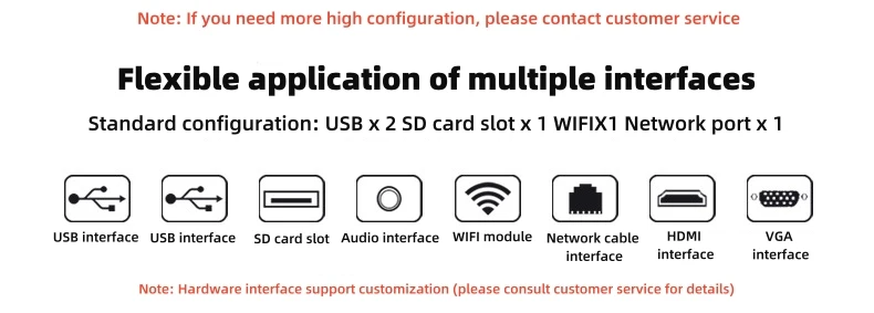 75 inches 8K resolution great performance lcd panel display machine for mall store ST7461E02-1 HV750SUB-F9D HV750QUB-E92 details