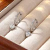 Heart Cut Moissanite-White Gold