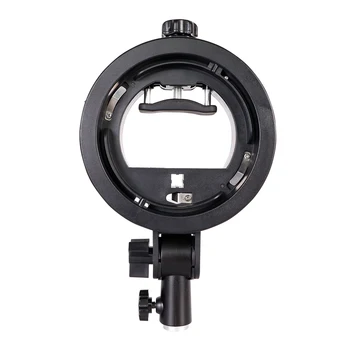 E052 Short S-type Bracket Holder With Handle Grip for Camera Photo Studio Flash Light Suitable detail image